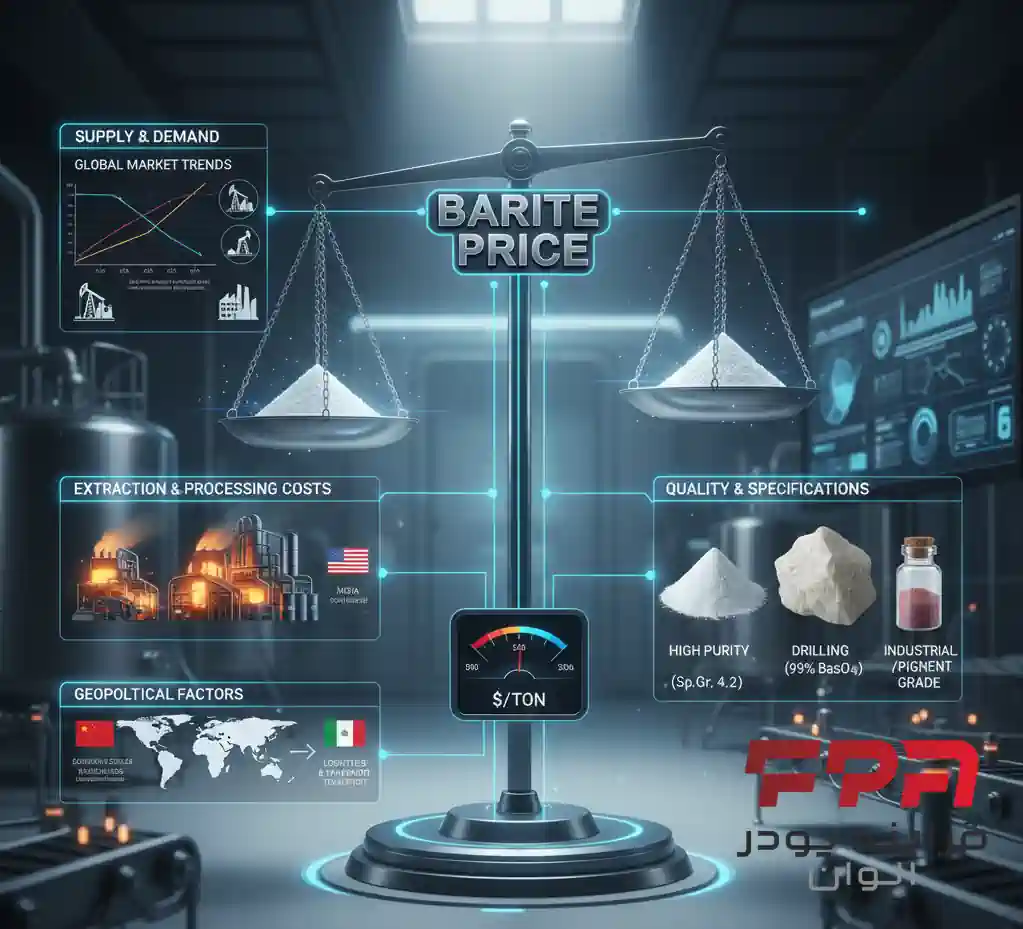 قیمت باریت و عوامل تاثیرگذار بر آن: راهنمای خریداران و تولیدکنندگان