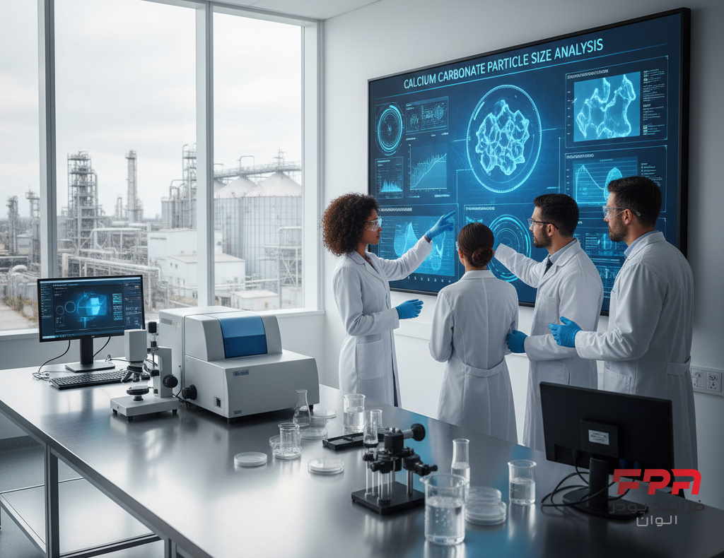 اندازه ذرات کربنات کلسیم